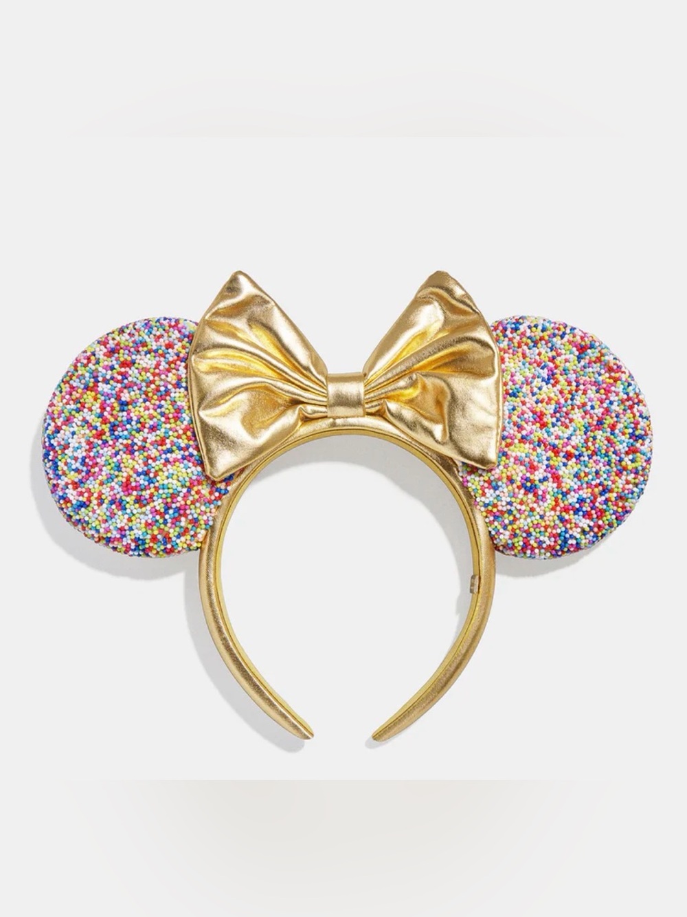 baublebar  Gold Bow Ear Headband with Multicolor sprinkle  Ears